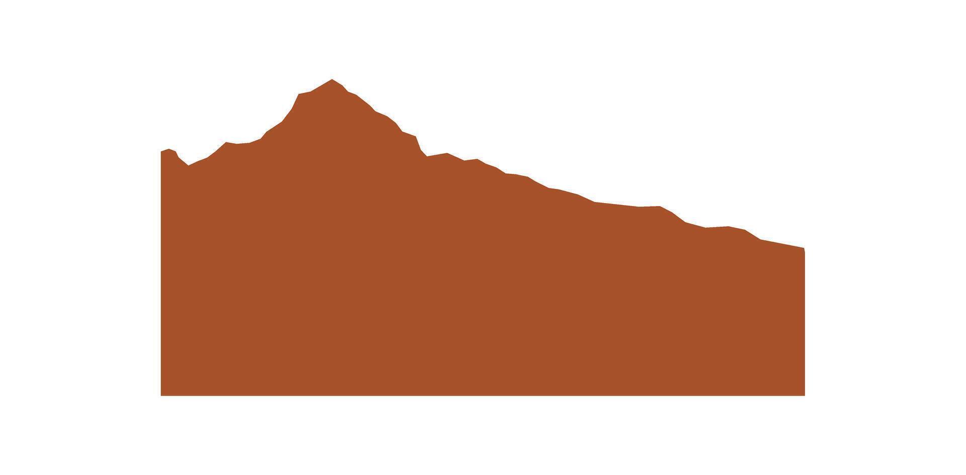 Flat rock peak vector