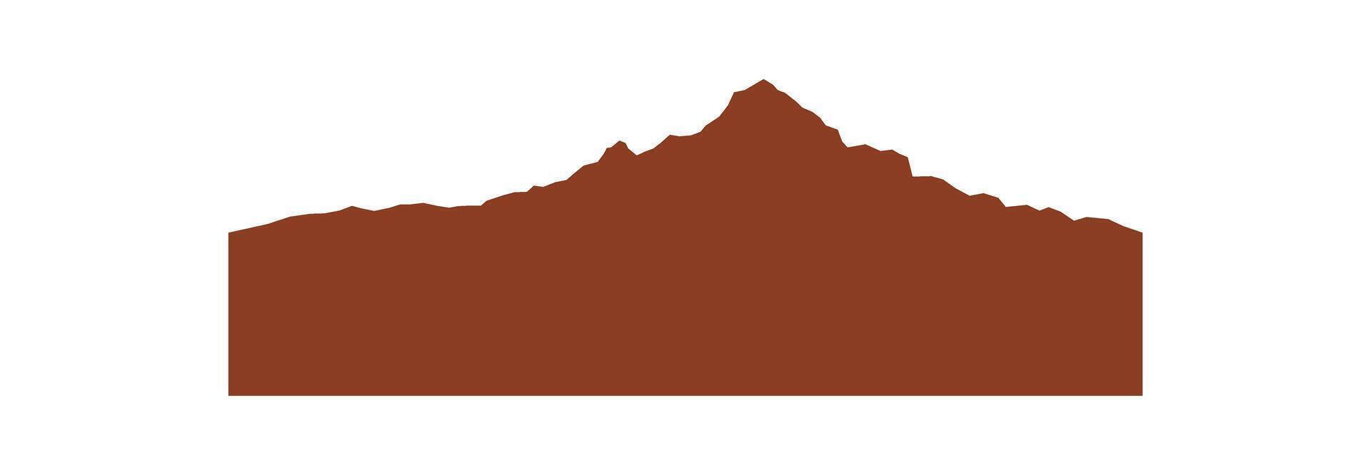 Minimalist hill top vector