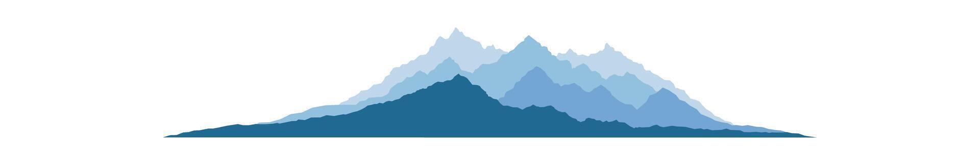 Cartoon snow mountain peak vector