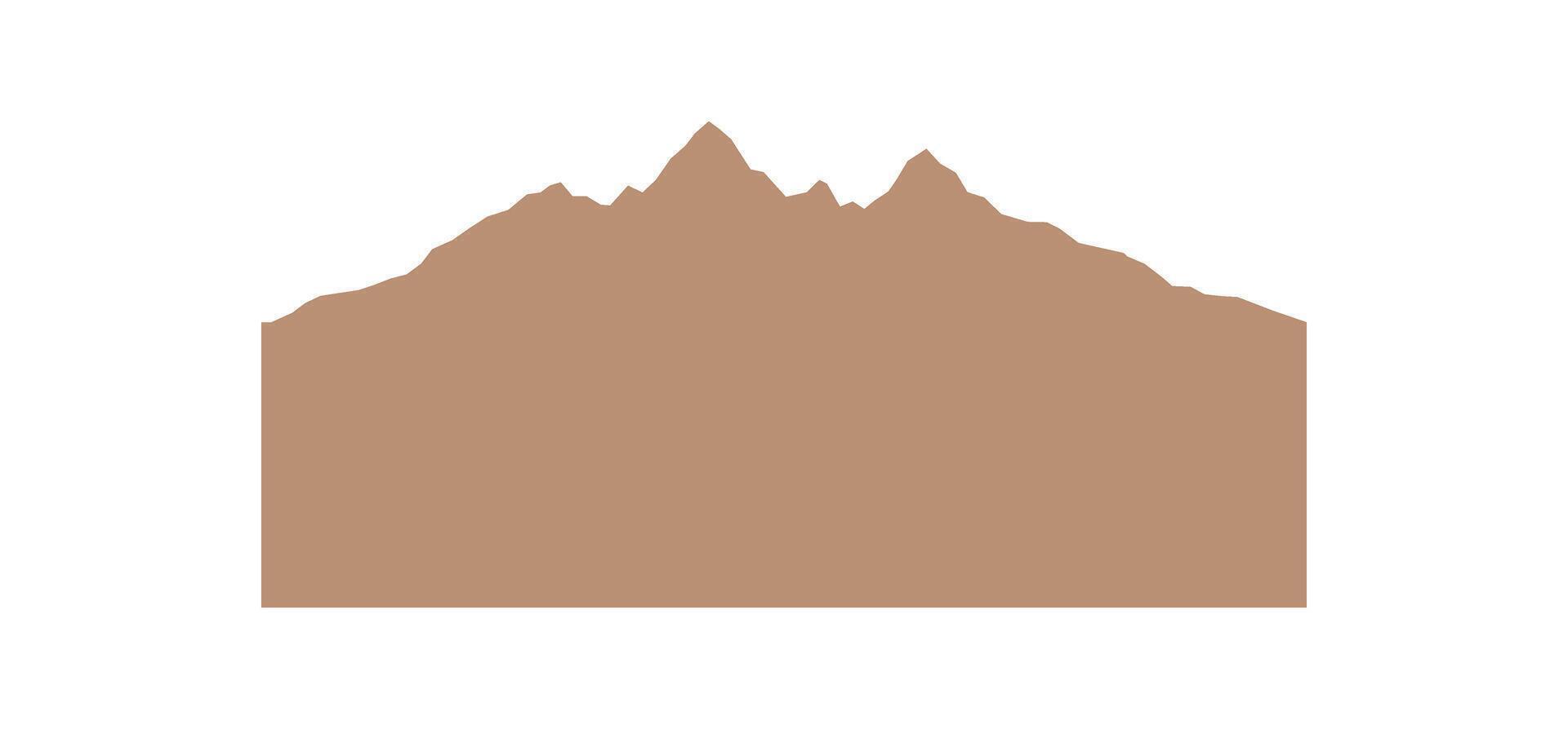 Minimalist rock peak vector