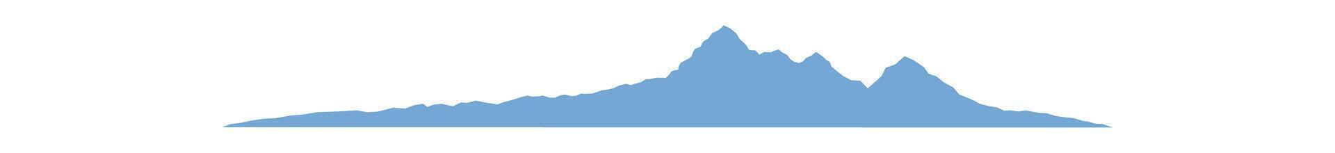 Minimalist ice mountain silhouette vector