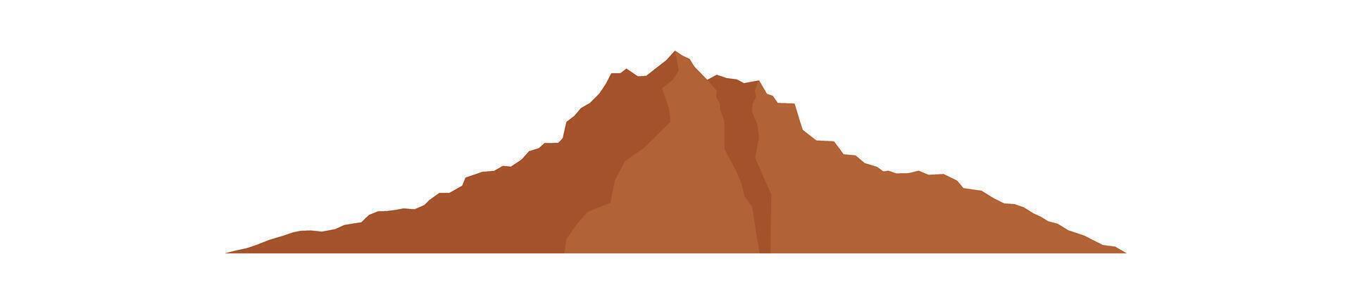 Minimalist mountain silhouette vector