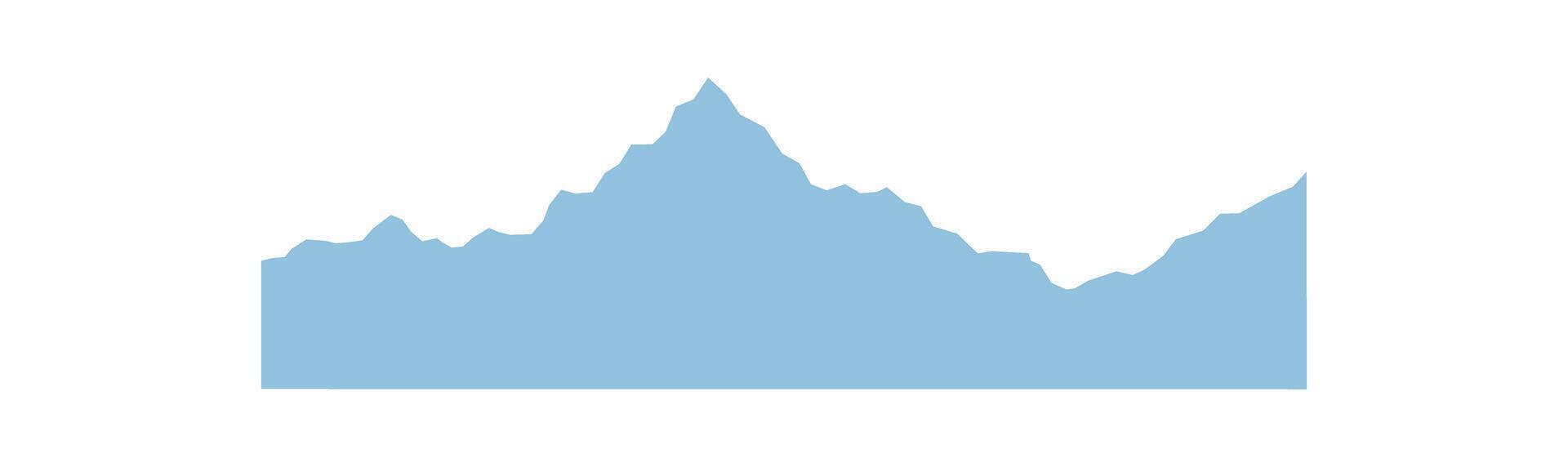 Abstract winter mountain peak vector