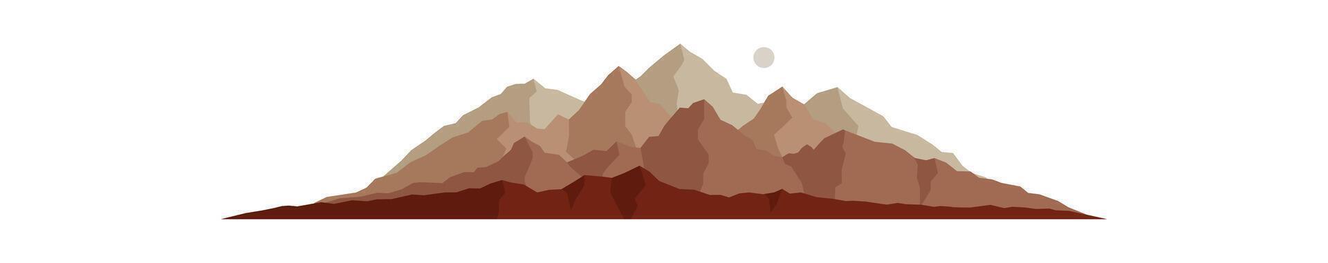 Abstract cliff silhouette vector