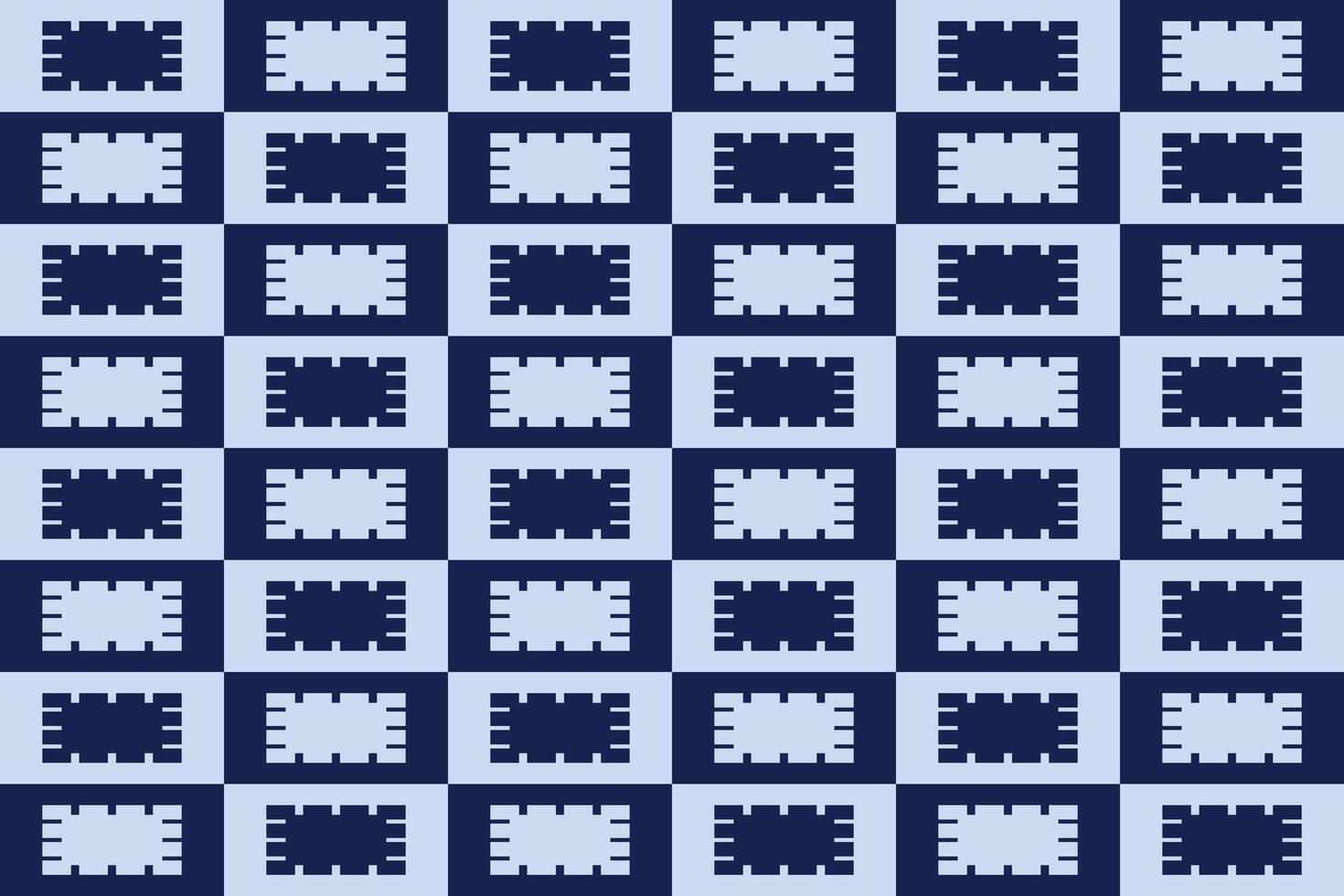 A blue and white pattern with rectangles vector