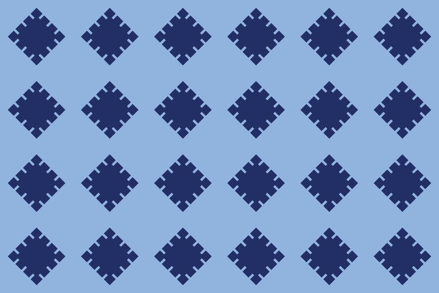 A blue pattern with diamonds vector