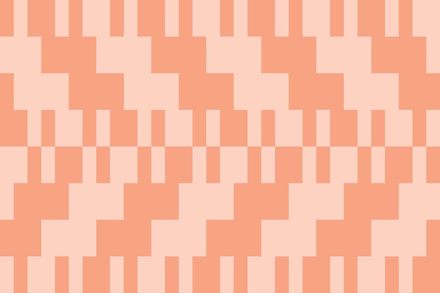 A pattern of orange squares on a light pink background vector