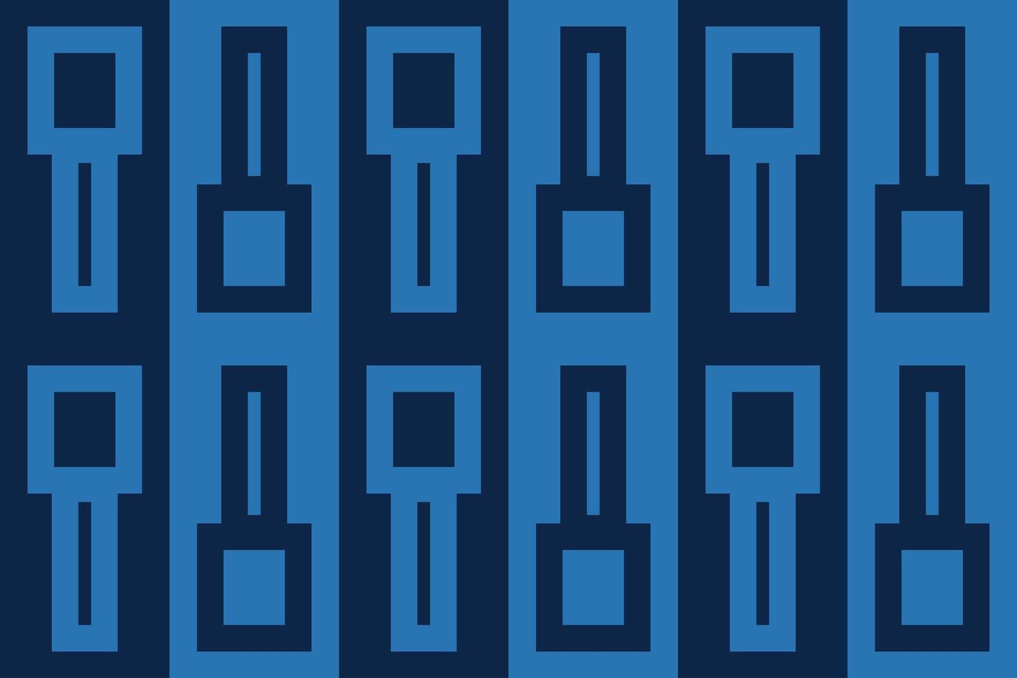 A blue and black pattern with rectangles and lines vector
