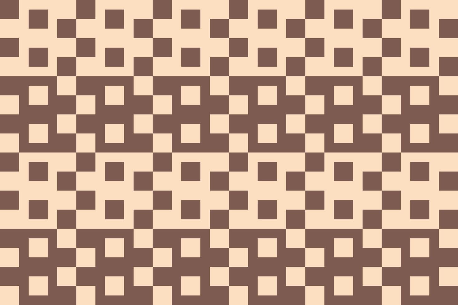 A brown square checkered pattern background vector