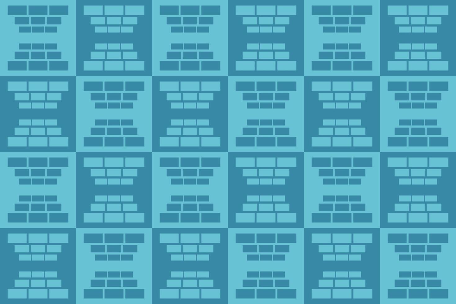 A blue and white pattern with rectangles on it vector