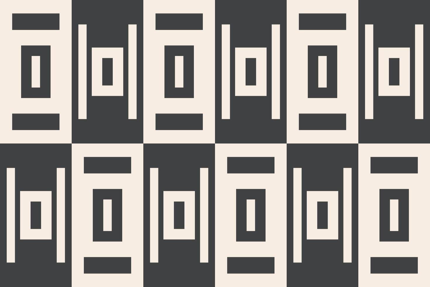 Black and grey pattern with rectangles vector