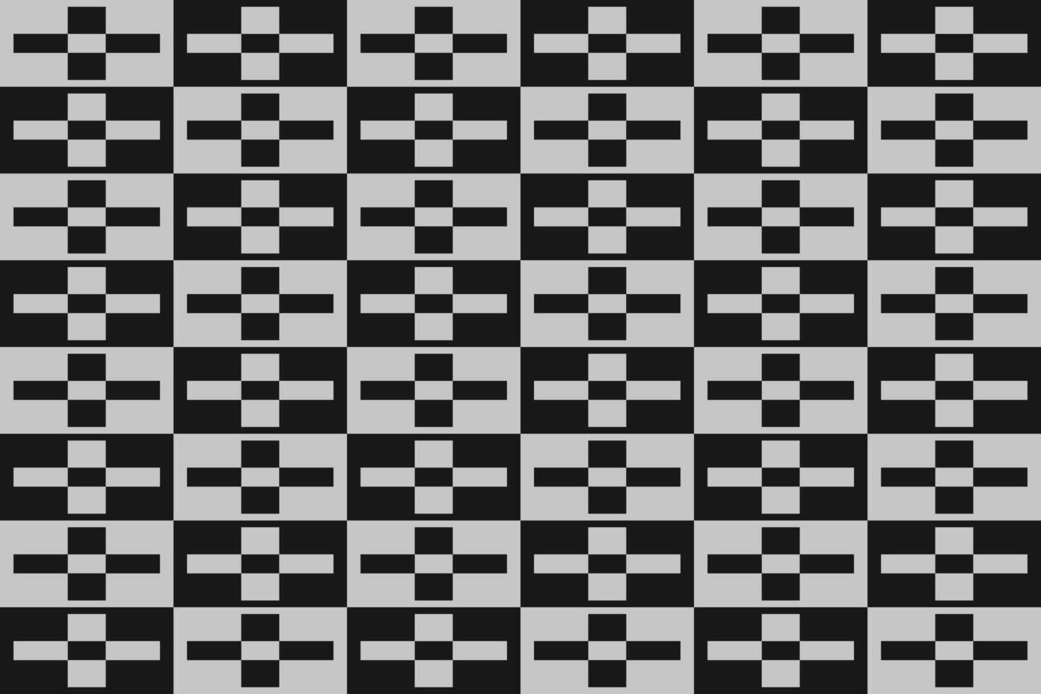 A black and white checkered rectangle pattern vector
