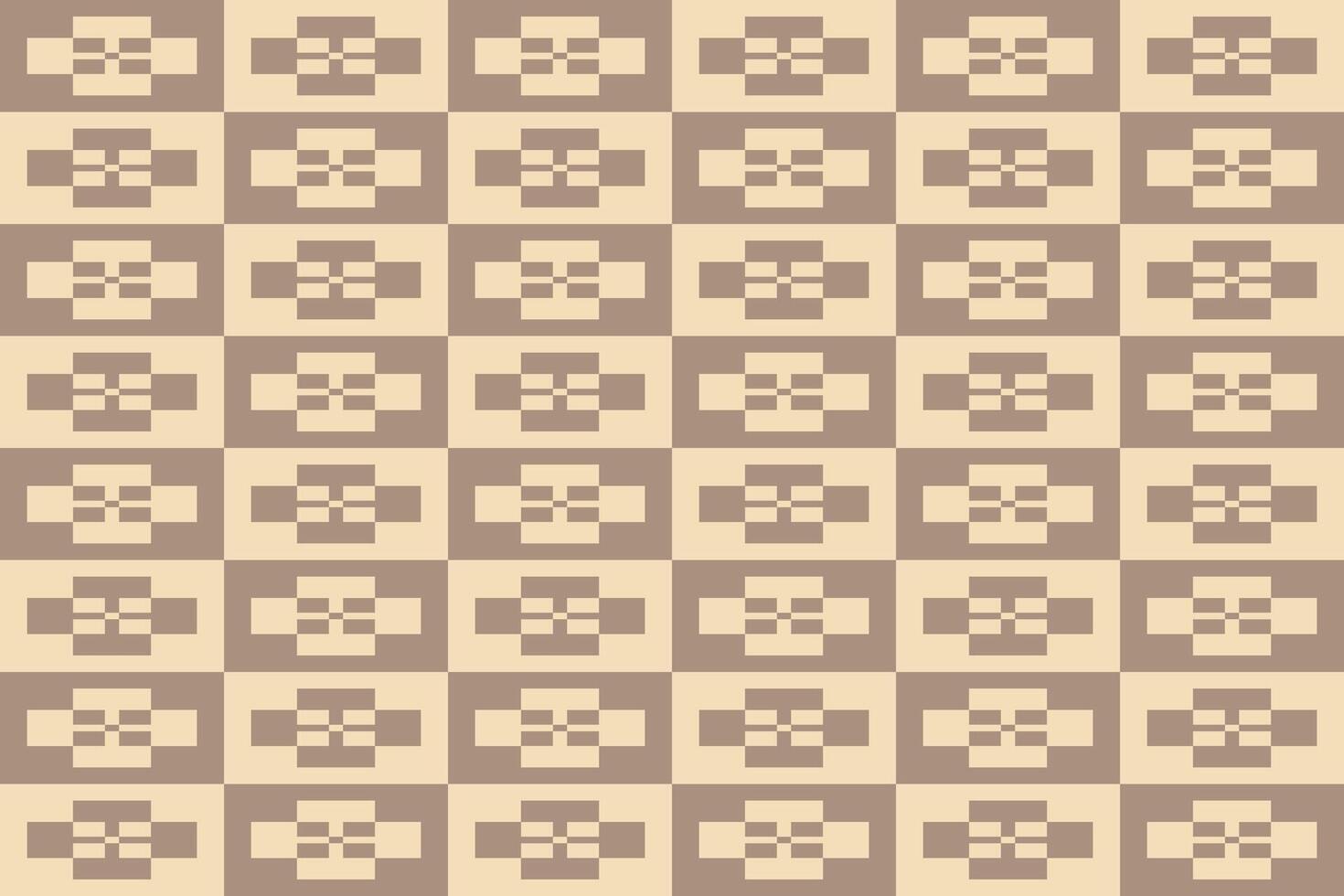 A pattern of squares and rectangles in brown and beige vector