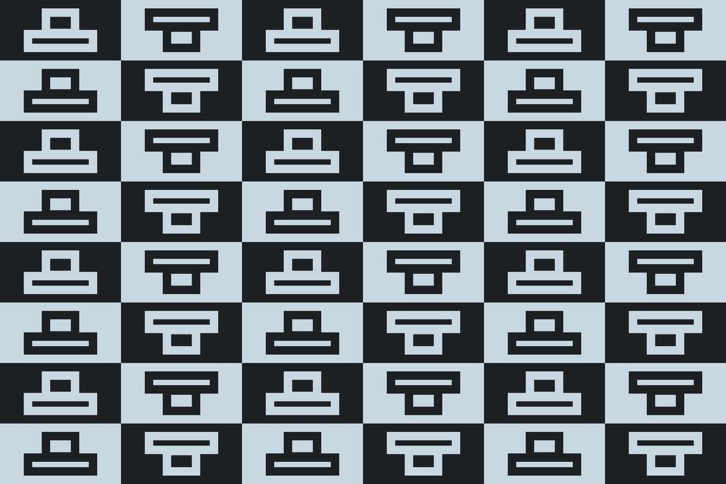 A black and white pattern with squares and rectangles background vector