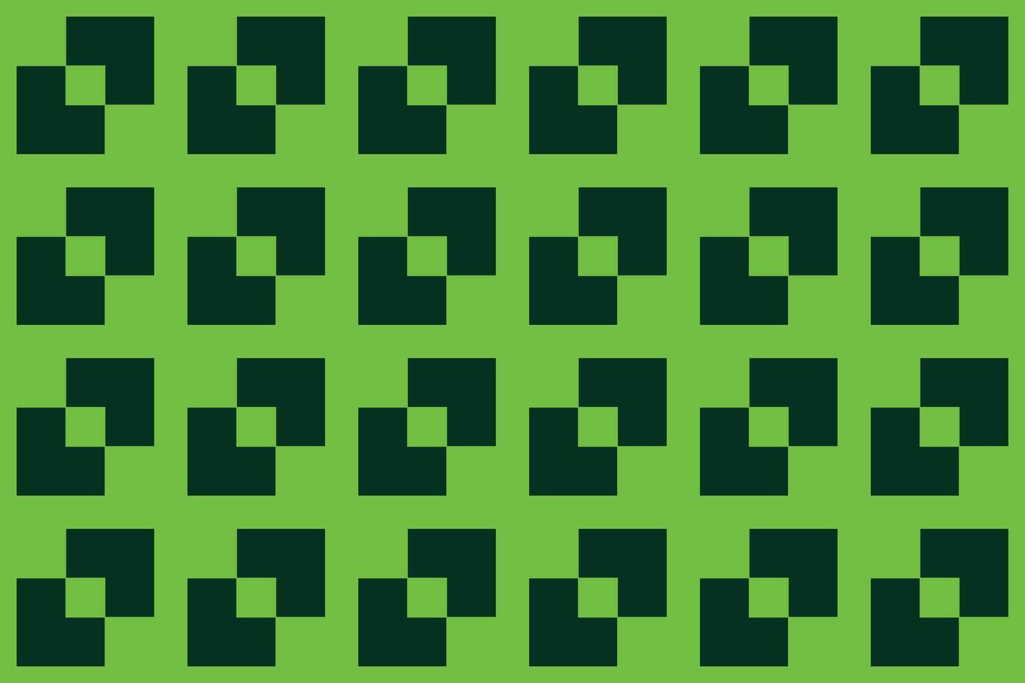 Green and black pattern with squares and rectangles vector