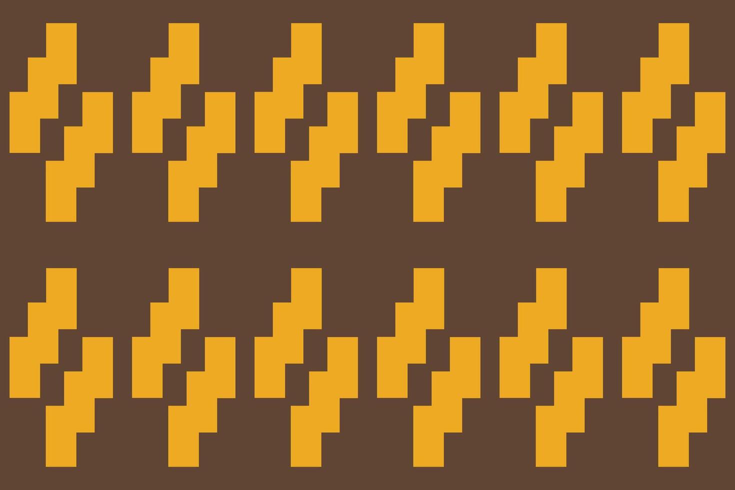 A brown and yellow pattern with a lightning bolt vector