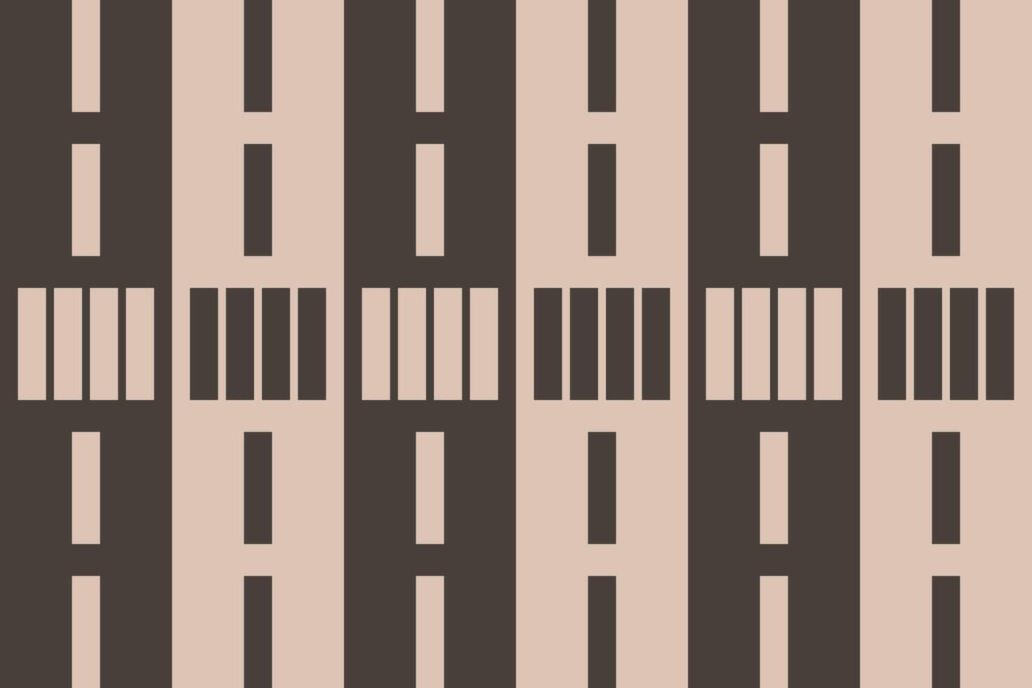 A pattern of black and brown stripes on a beige background vector