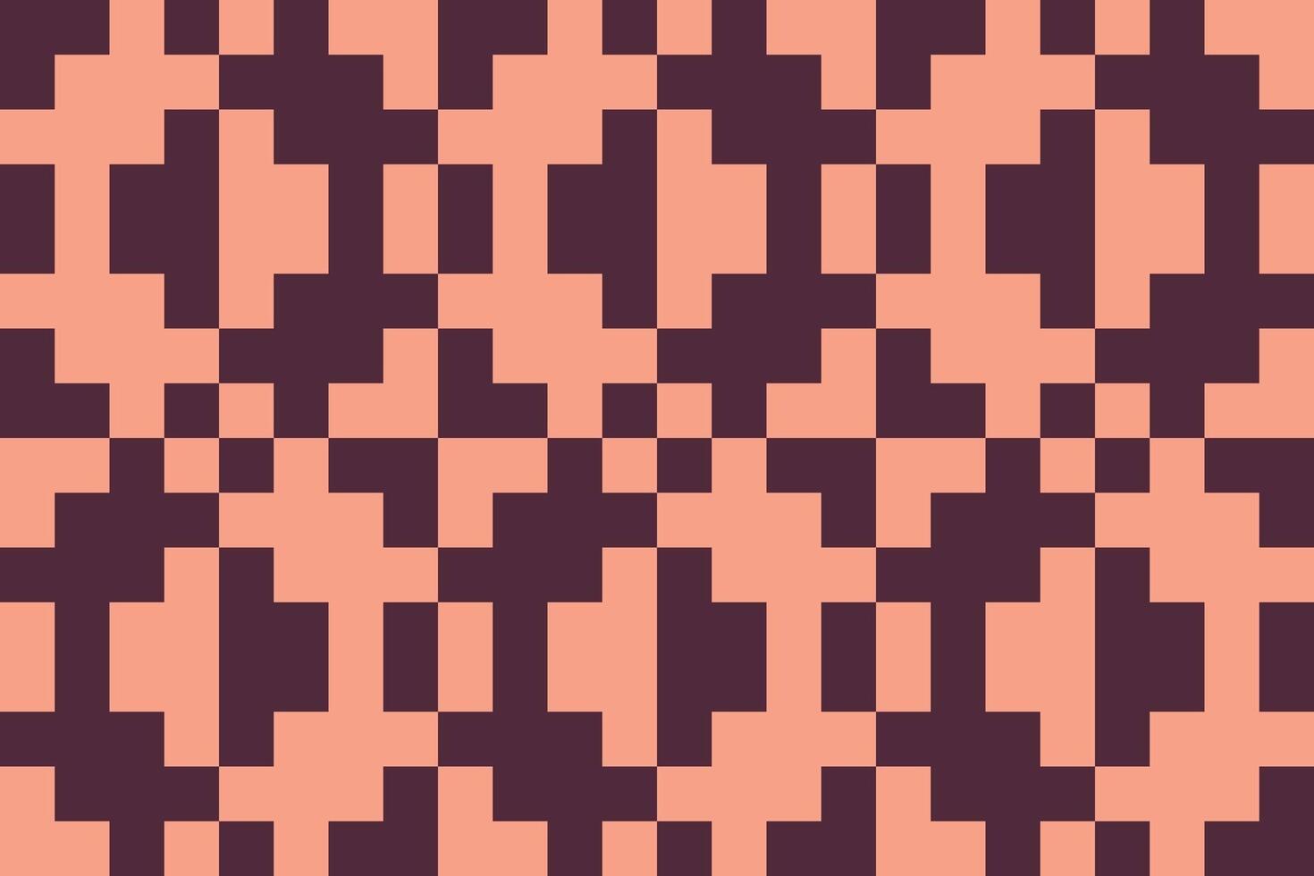 A patterned background with squares in purple and orange vector