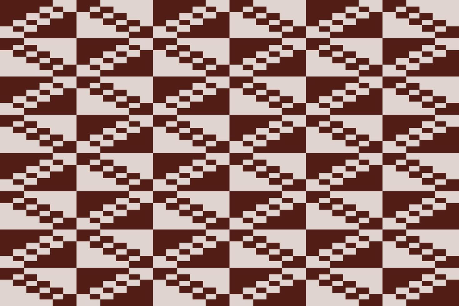 A pattern with squares in red and white vector