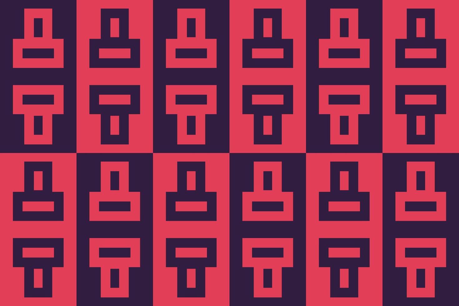 Red and black pattern with rectangles vector