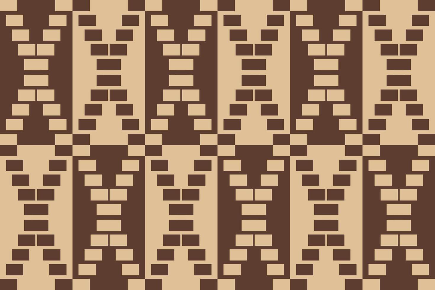 Square Shapes Dark Brown Colors Geometric Background vector
