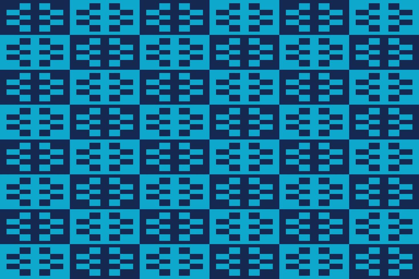 A blue and black checkered geometric pattern vector