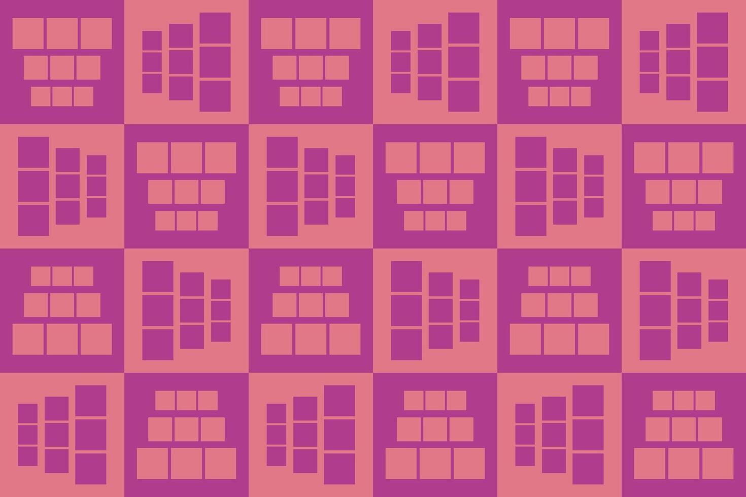 A orange and purple background with squares vector