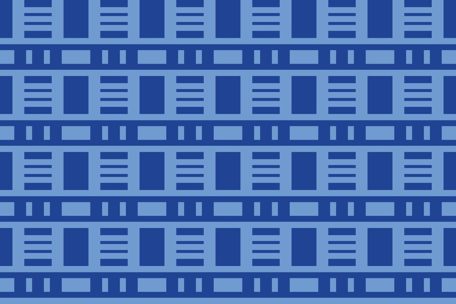 A blue pattern with squares and rectangles vector