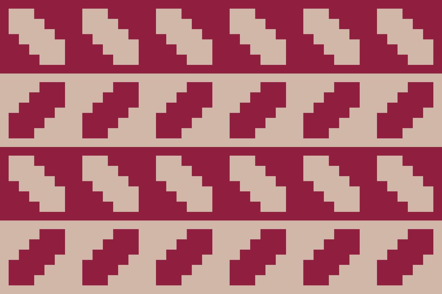 Red and beige pattern with squares vector