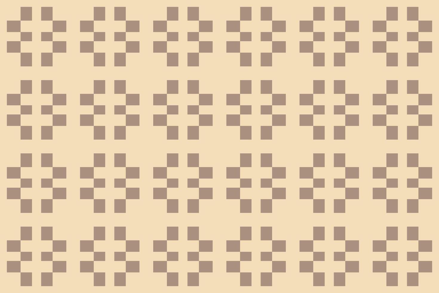 A pattern with squares on a beige background vector