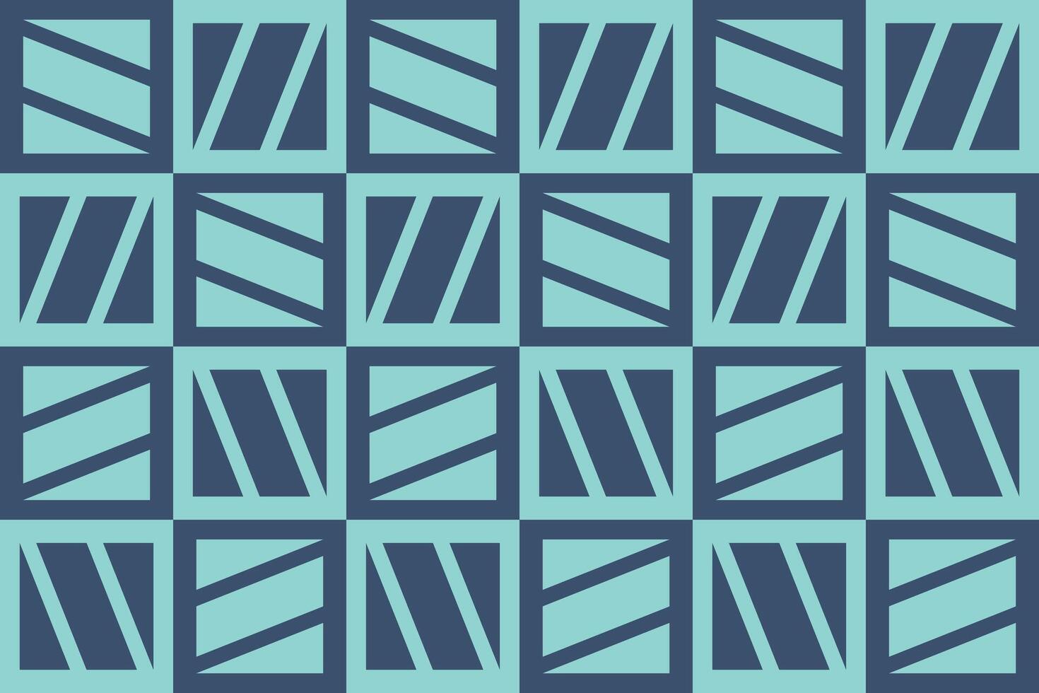 A blue and green triangle shapes geometric pattern vector