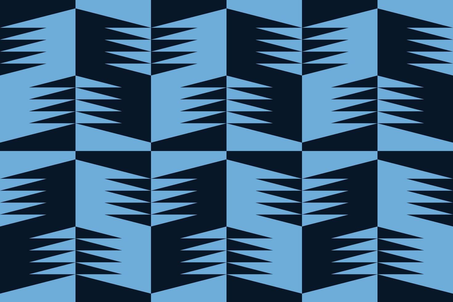 A blue and black triangle geometric pattern vector