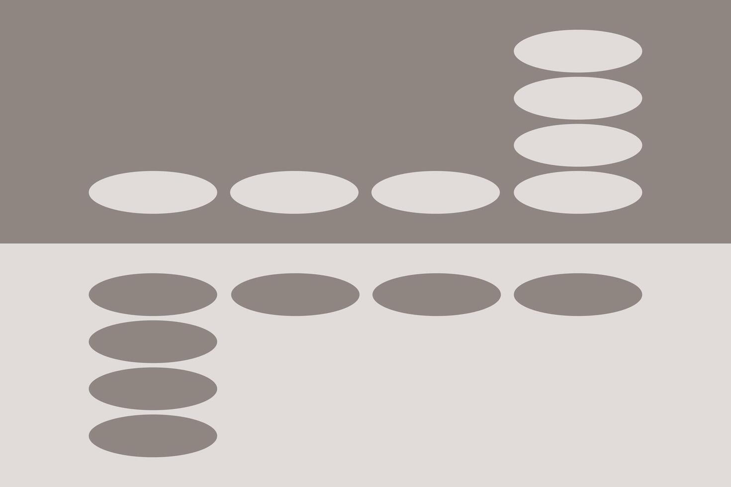A grey and brown background with a circles vector