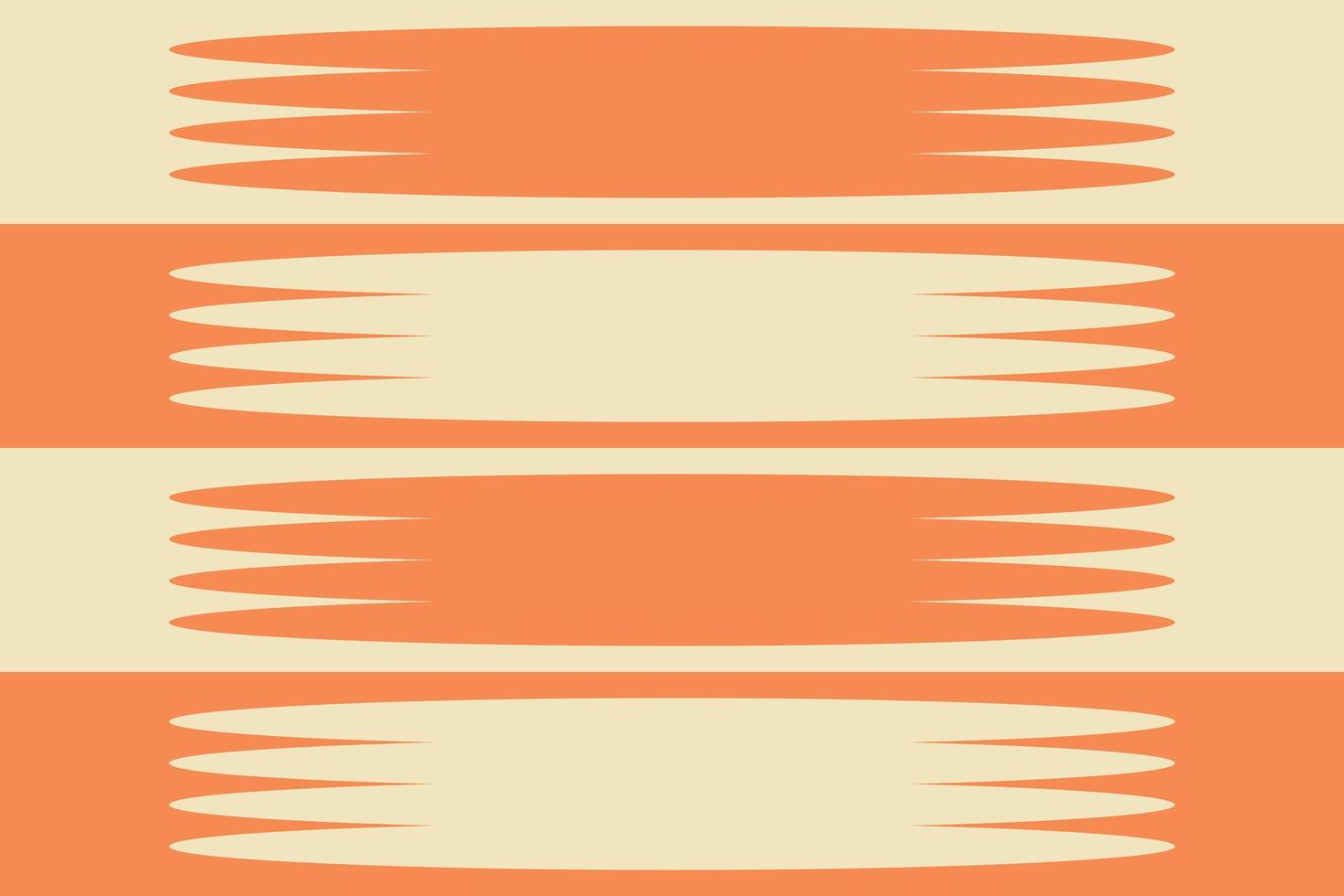 A striped pattern with orange and beige stripes vector