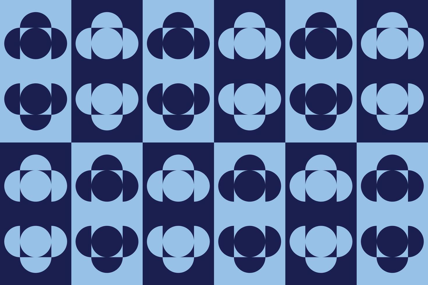 A blue pattern with circles vector