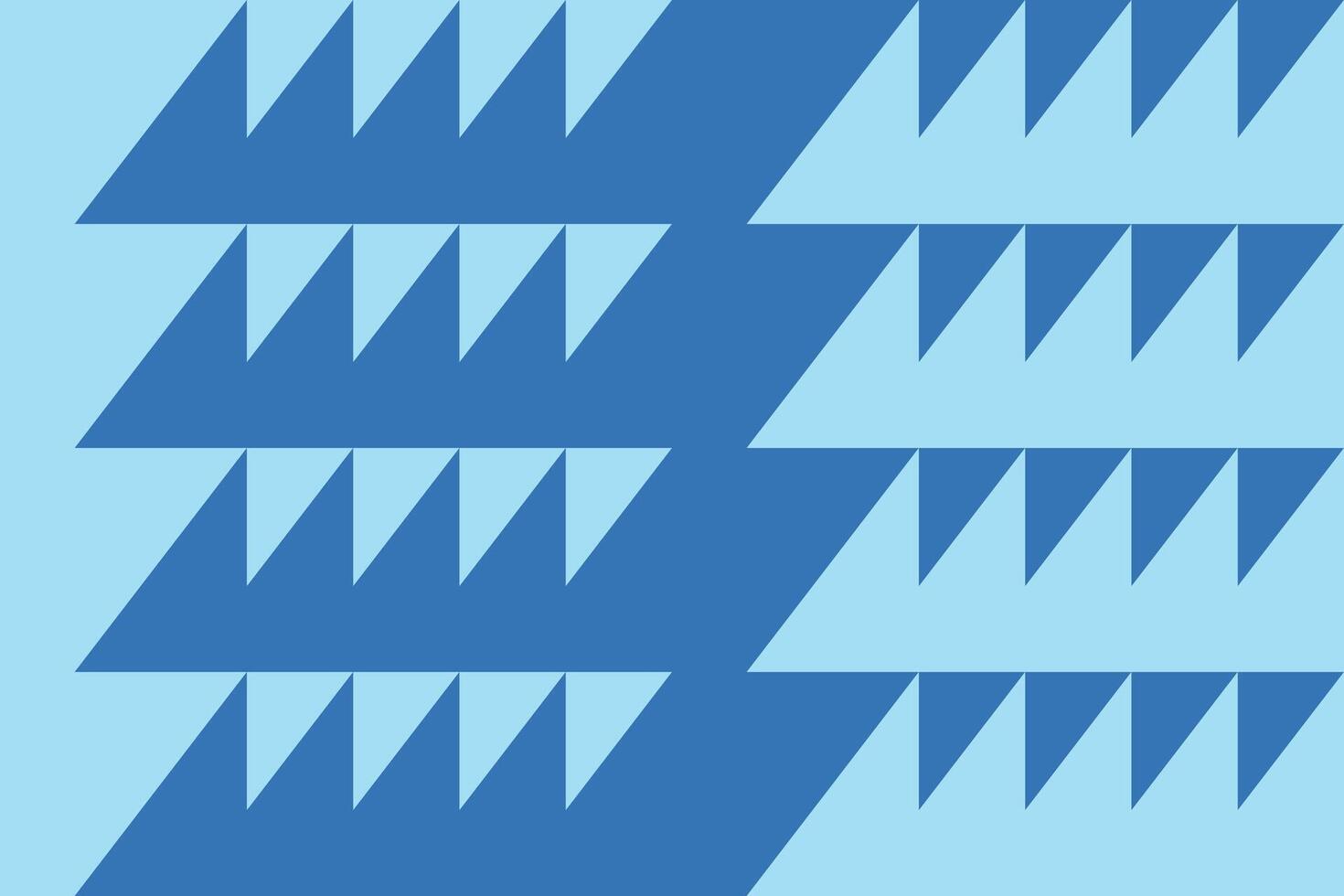 Blue pattern with triangles vector