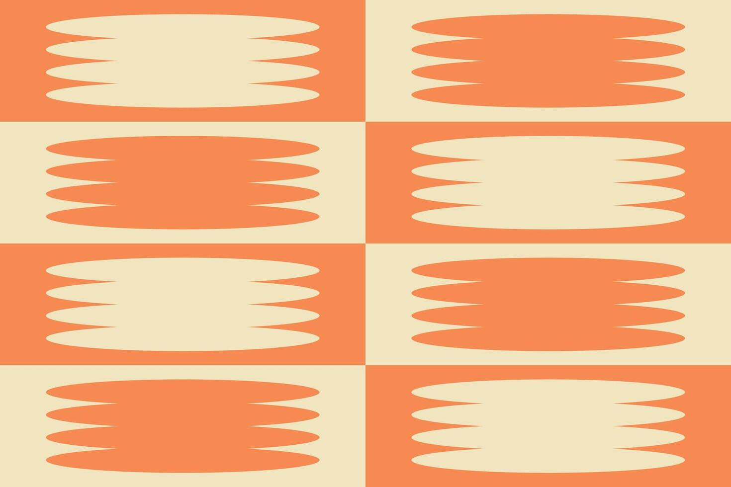 A pattern with orange and beige circles vector