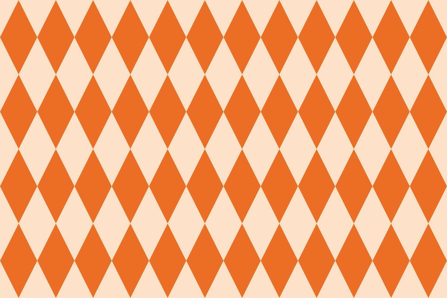 An orange triangle checkered pattern vector