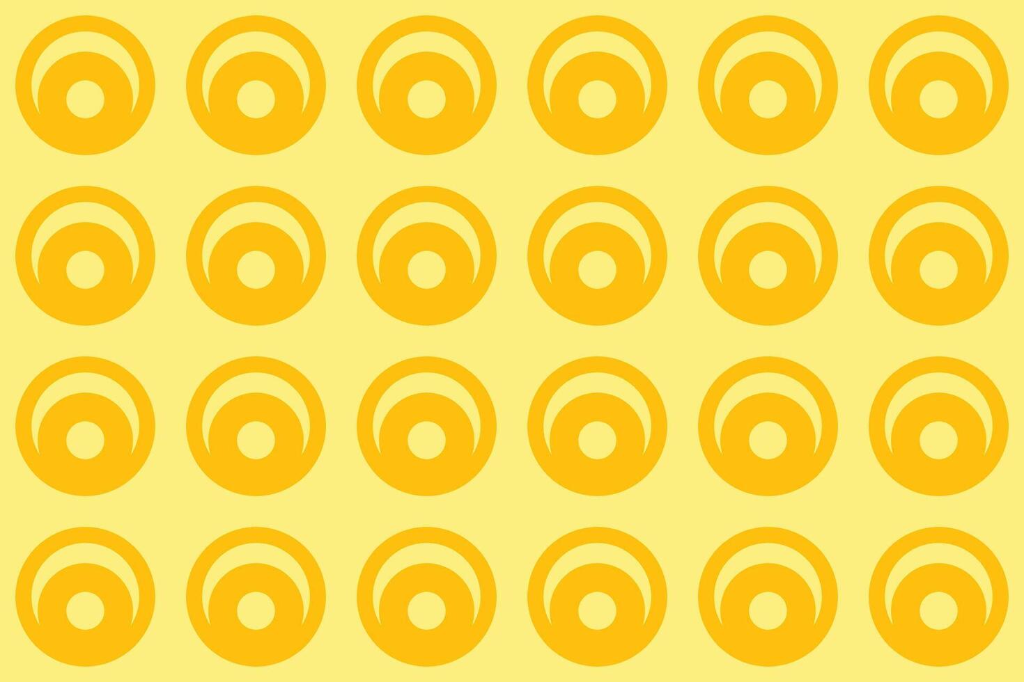 Yellow background with circles on it vector