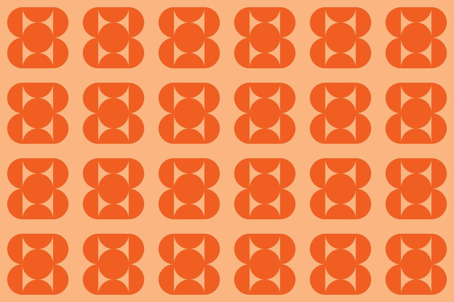 An orange pattern with many circles vector