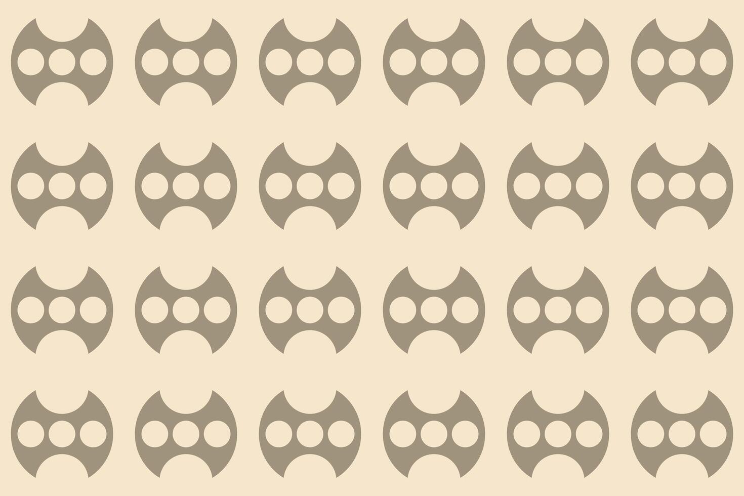 circle shapes brown pattern vector