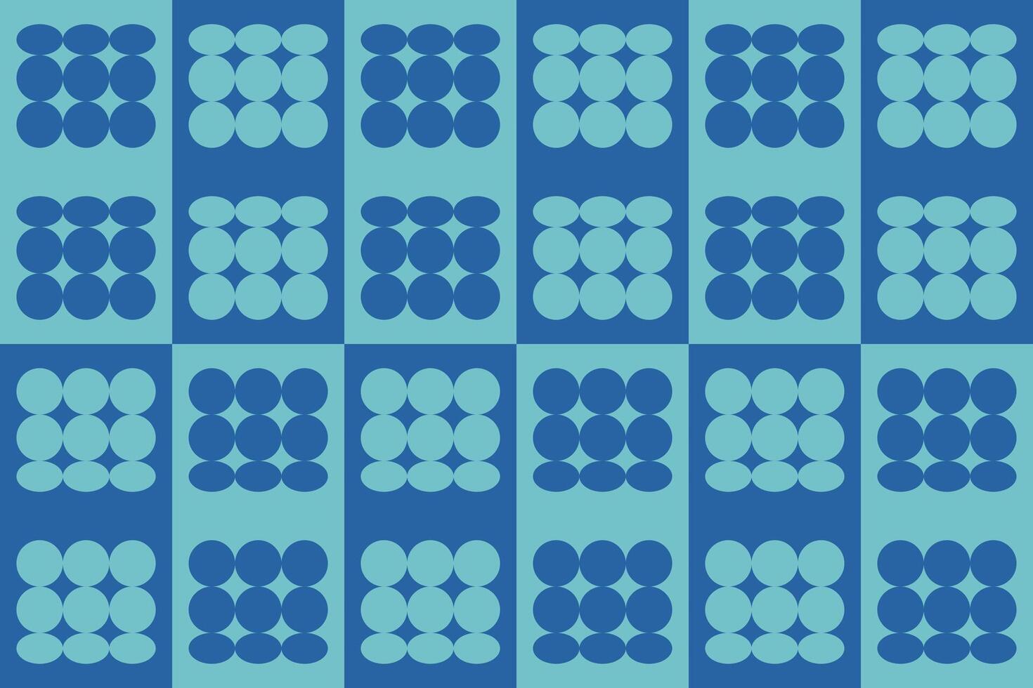 Blue green pattern with circle shapes vector