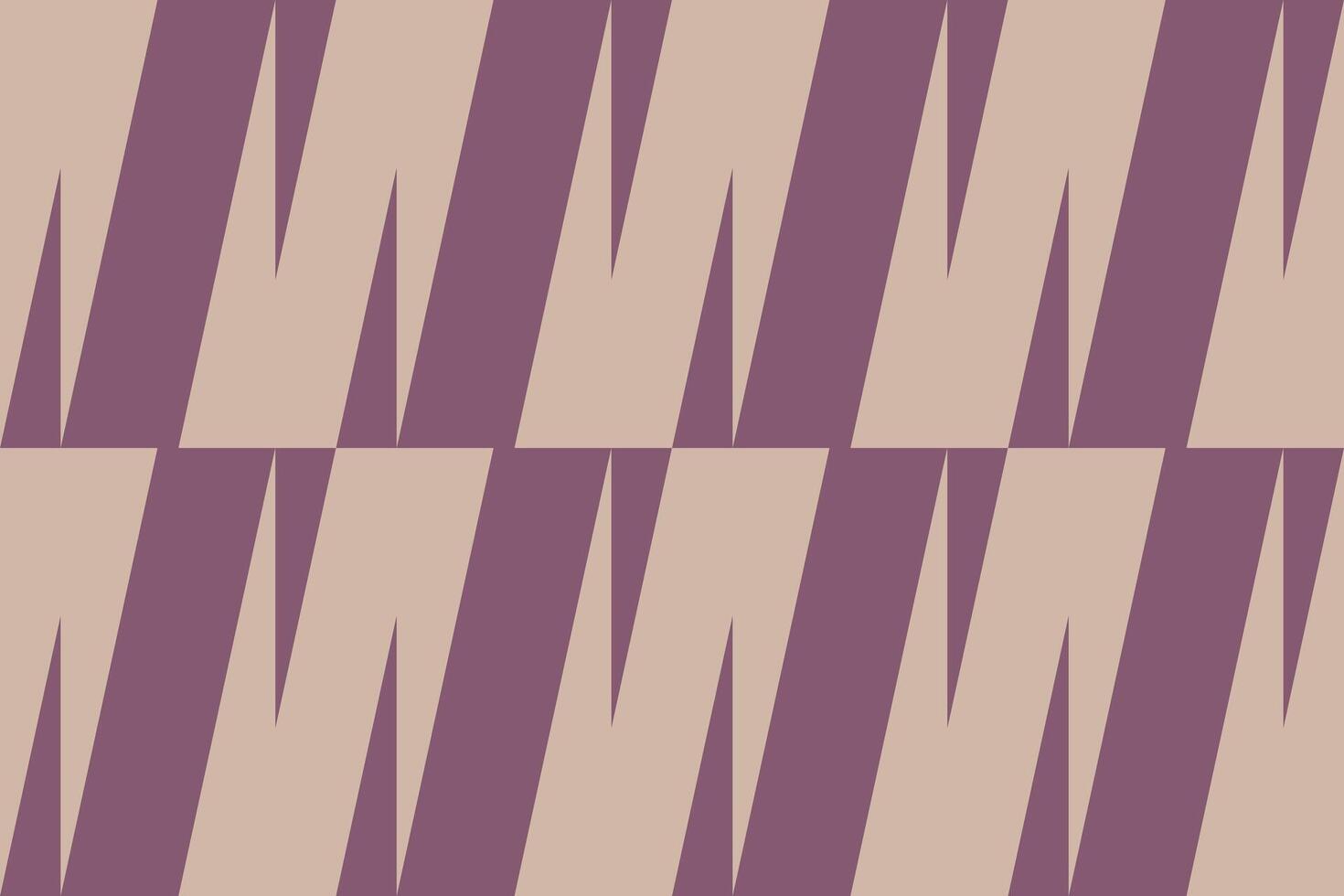 A purple and beige striped triangle pattern vector
