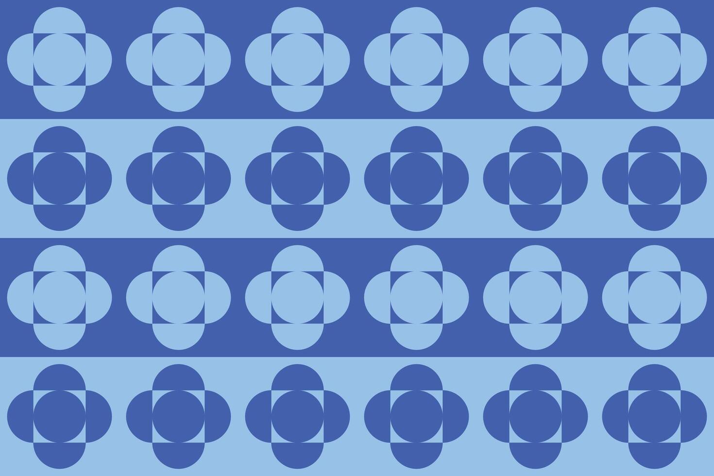 Blue geometric pattern with circle shapes vector