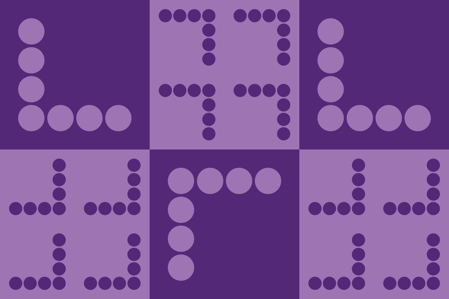 A purple pattern with dots on it vector