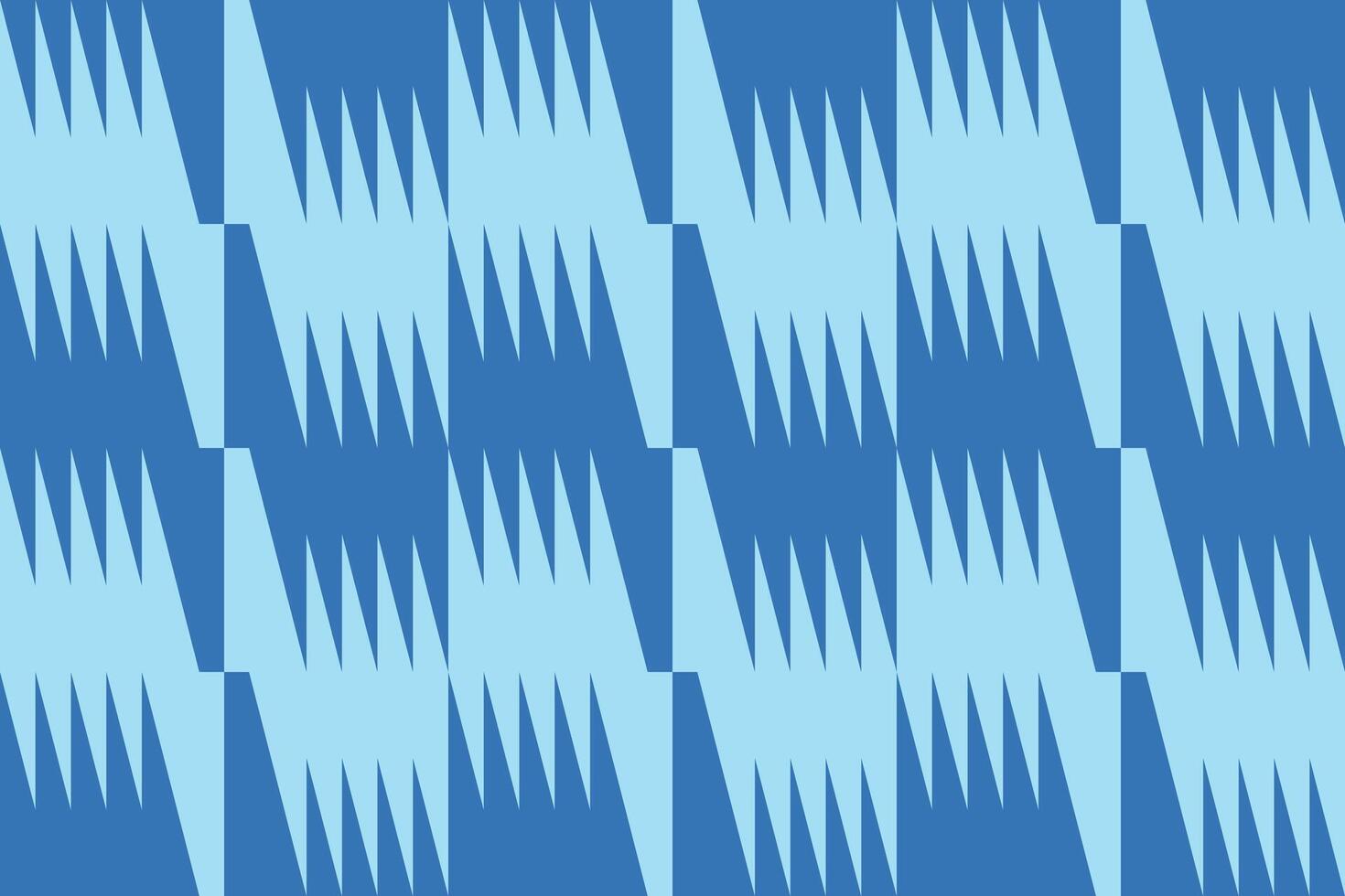A blue triangle shapes checkered pattern vector