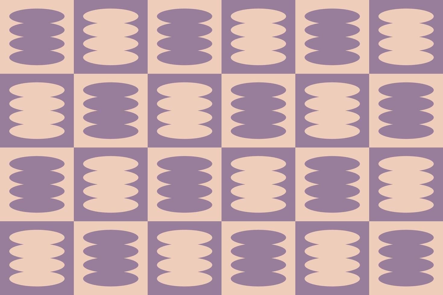 A purple and beige pattern with circles vector