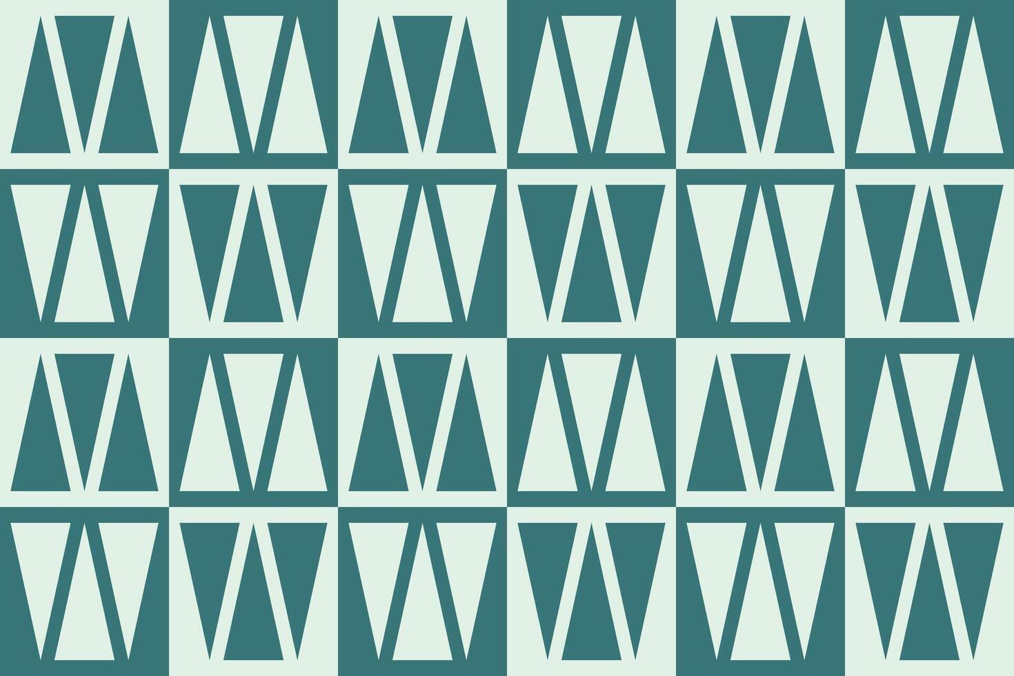 A green triangle pattern with geometric shapes on it vector