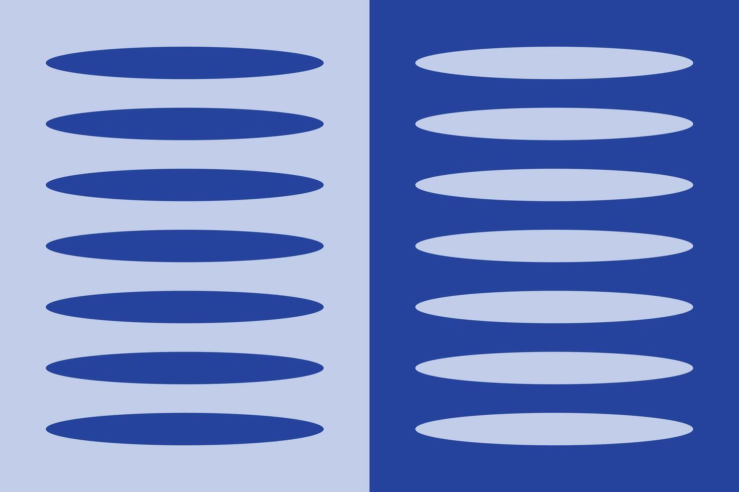 Two blue and white stripes with different shapes vector