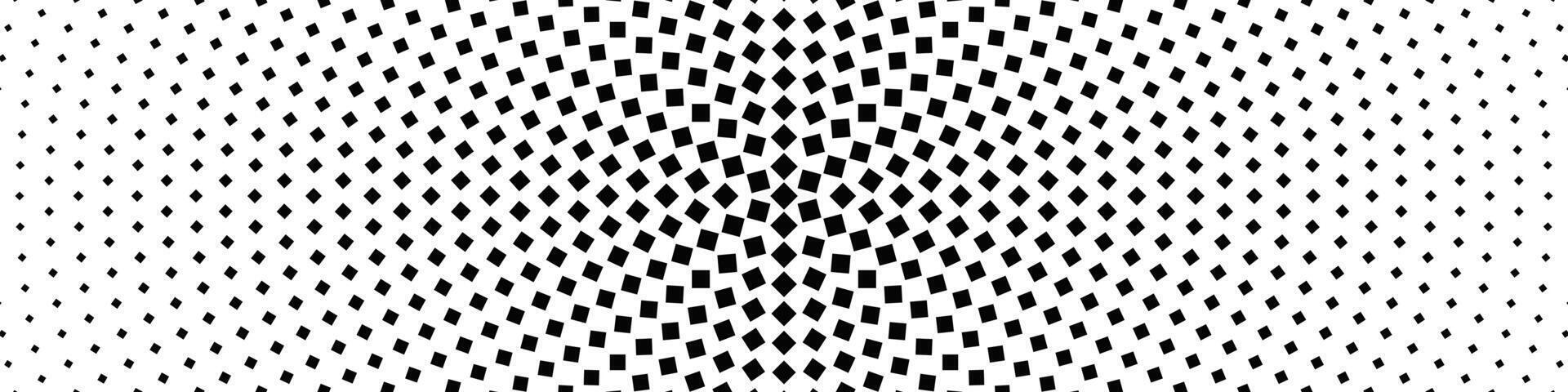 Halftone geometric square pattern background design - abstract monochrome graphic vector
